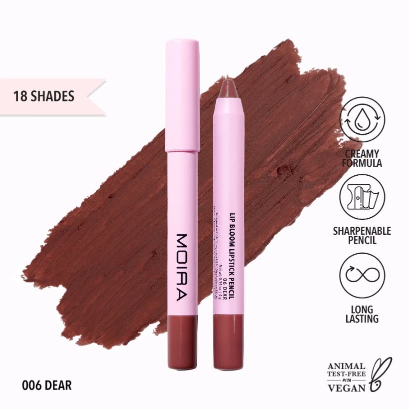 Moira Lip Bloom Lipstick Pencil - Dear