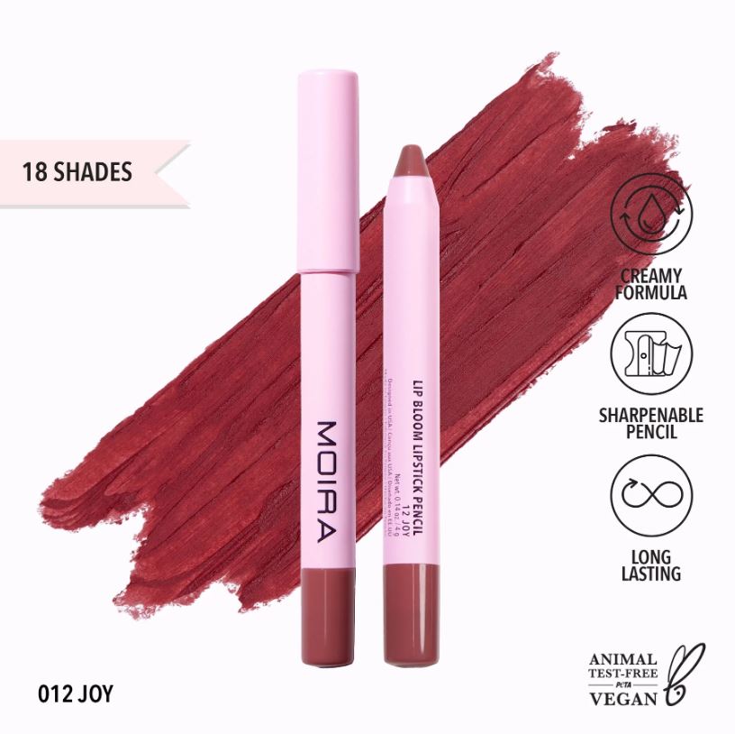 Moira Lip Bloom Lipstick Pencil -Joy