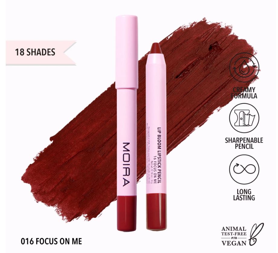 Moira Lip Bloom Lipstick Pencil - Focus On Me