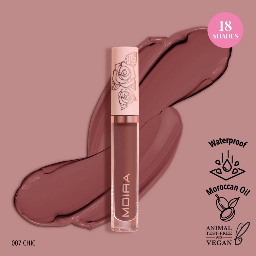 Moira Beauty Lip Divine Liquid Lipstick -Chic