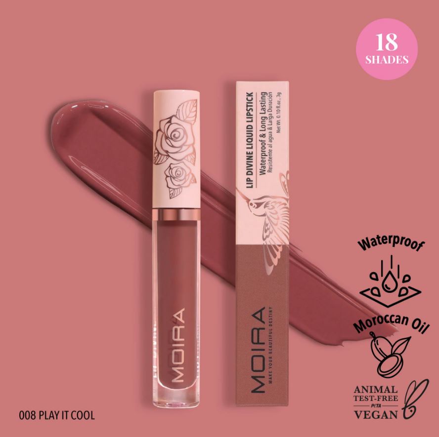 Moira Beauty Lip Divine Liquid Lipstick -Play it Cool