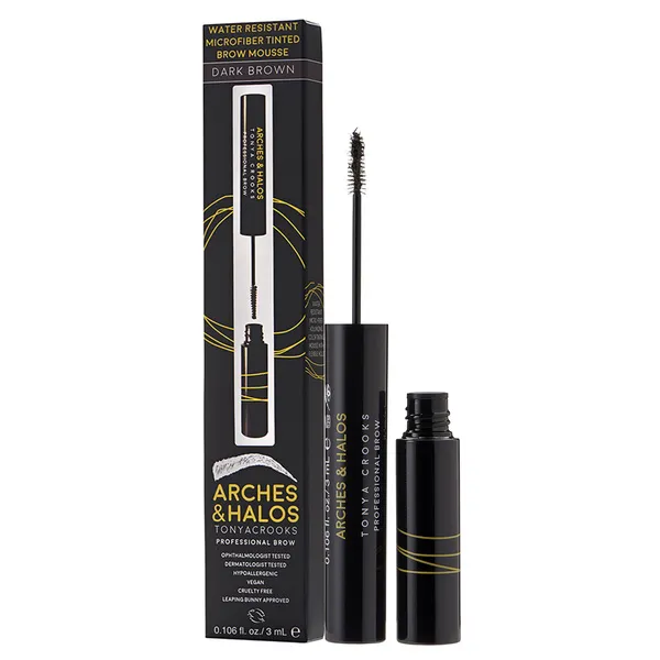 Arches & Halos Microfiber Tinted Brow Mousse - Dark Brown